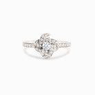 925 Sterling Silver Inlaid Zircon Ring - Charming Charlie