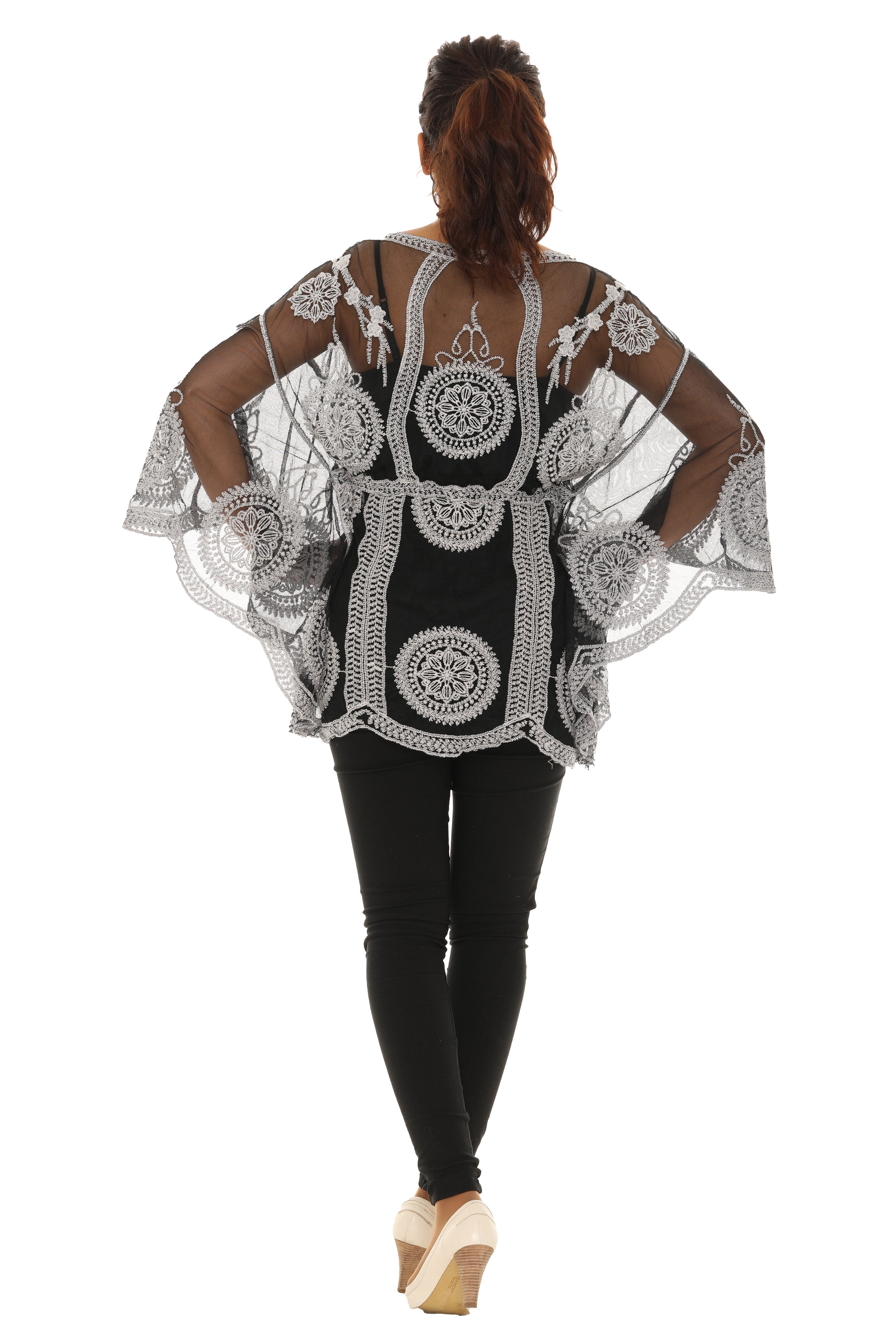 Mesh Tunic with Floral Pattern - Charming Charlie
