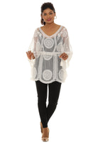 Mesh Tunic with Floral Pattern - Charming Charlie
