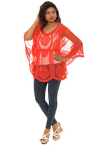 Mesh Tunic with Floral Pattern - Charming Charlie
