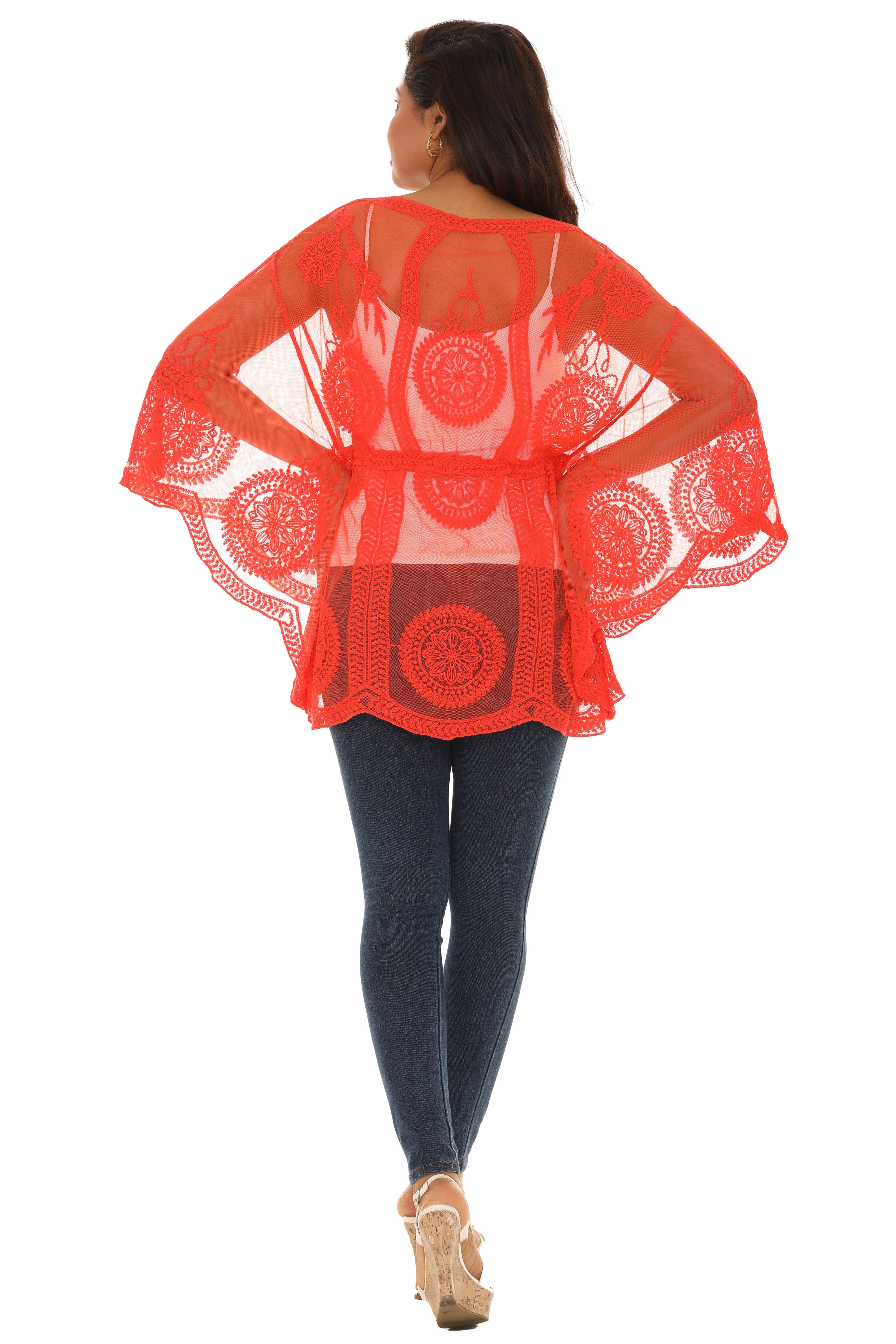Mesh Tunic with Floral Pattern - Charming Charlie