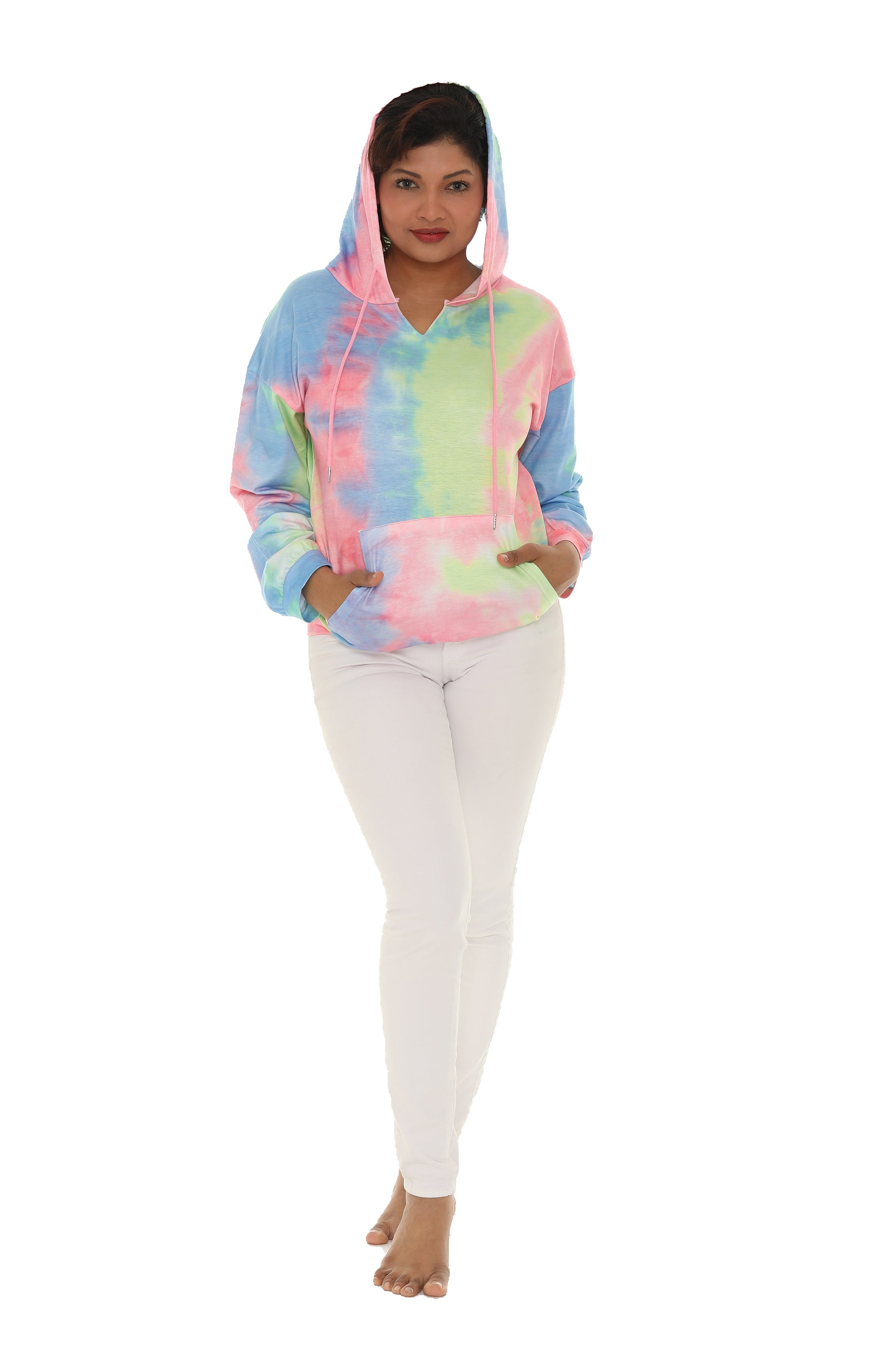 Tie-Dye Kangaroo-Pocket Hoodie - Shoreline Wear, Inc.