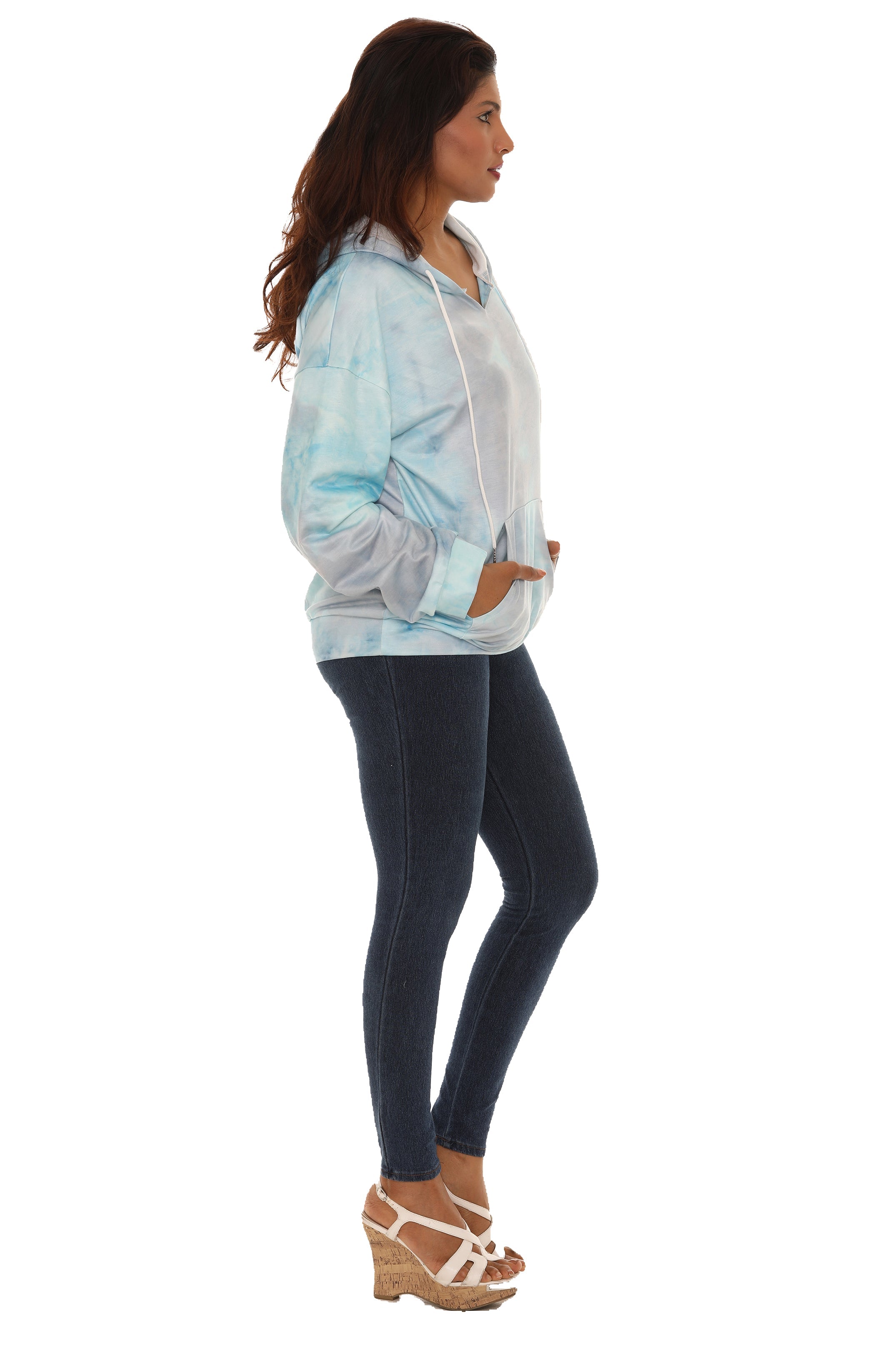 Tie-Dye Kangaroo-Pocket Hoodie - Shoreline Wear, Inc.