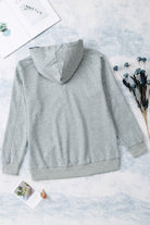 Lace Up Long Sleeve Hoodie - Charming Charlie