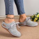 Lace-Up Round Toe Wedge Sandals - Charming Charlie