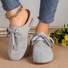 Lace-Up Round Toe Wedge Sandals - Charming Charlie