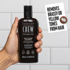 American Crew Men's Shampoo, Daily Silver, Removes Brassy Tones, Naturally Derived, Vegan Formula, 8.4 Fl Oz - Charming Charlie