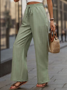 High Waist Wide Leg Pants - Charming Charlie