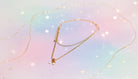 2 Row Gold Rainbow Necklace - Charming Charlie
