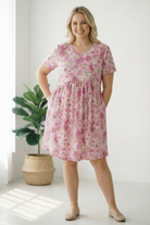 In the Sunshine Fuchsia Babydoll Dress - Charming Charlie