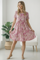 In the Sunshine Fuchsia Babydoll Dress - Charming Charlie