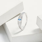 925 Sterling Silver Inlaid Zircon Ring - Charming Charlie