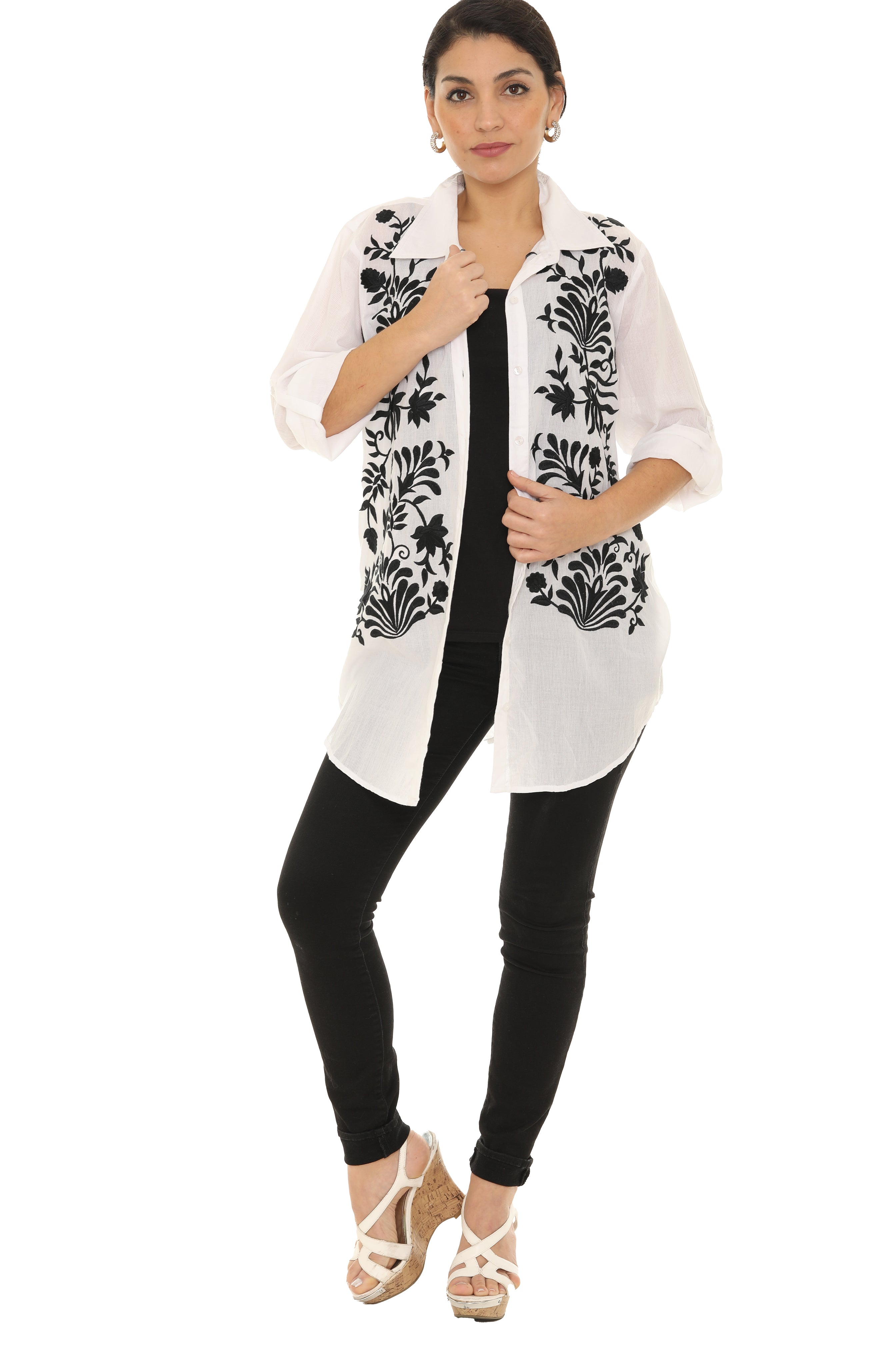 Embroidered Button-up Shirt - Shoreline Wear, Inc.