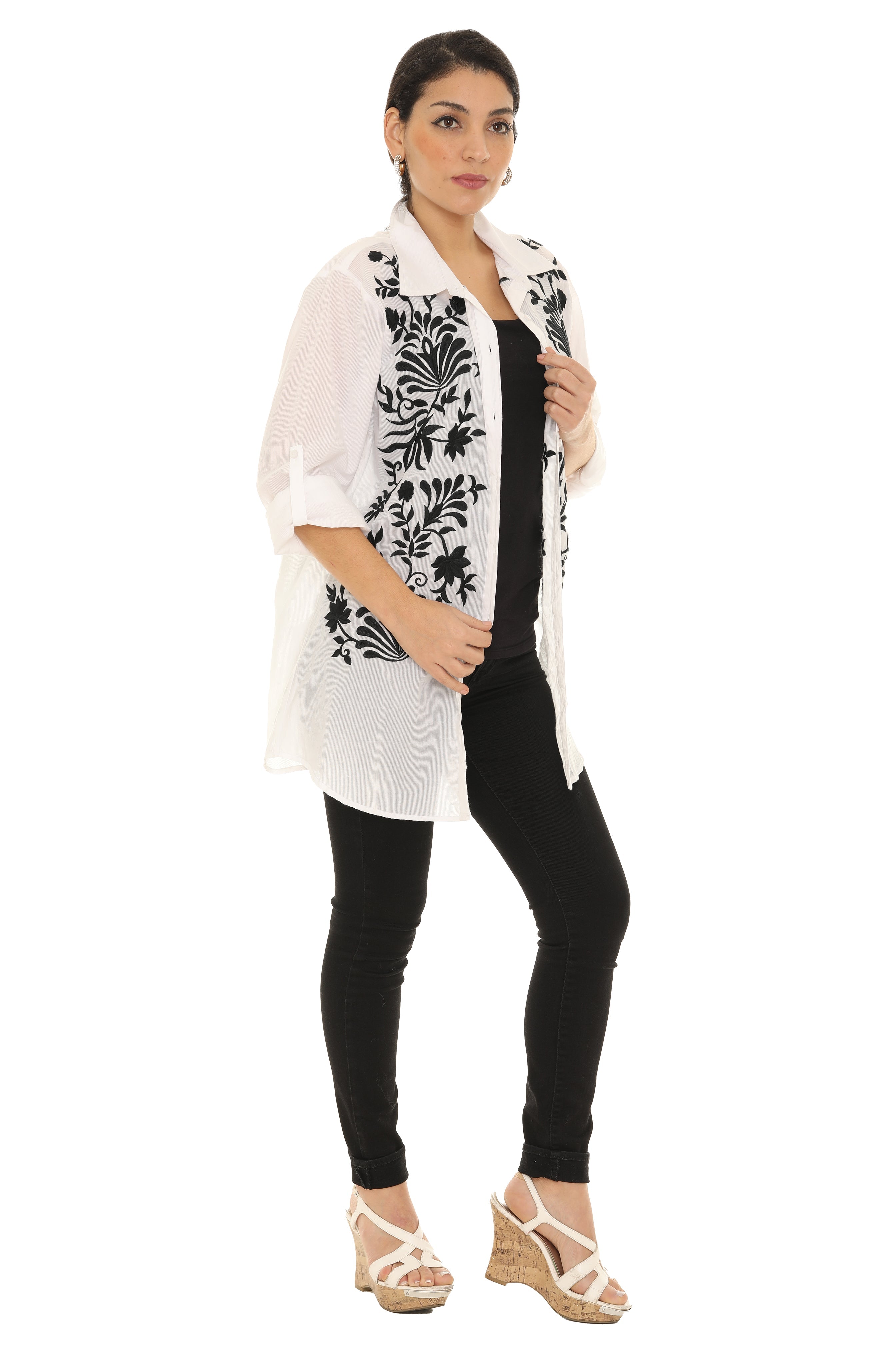 Embroidered Button-up Shirt - Shoreline Wear, Inc.