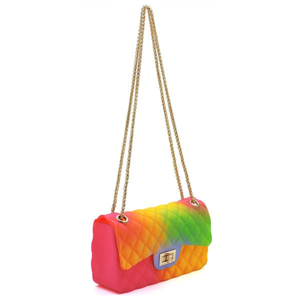 Evening Bags Rainbow Jelly Bag Colorful Crossbody Bags,Pearl Handbag 2021  Chain Square Bag,Ladies Shoulder PVC Fashion Handbags From Huangmuxiang,  $30.2 | DHgate.Com