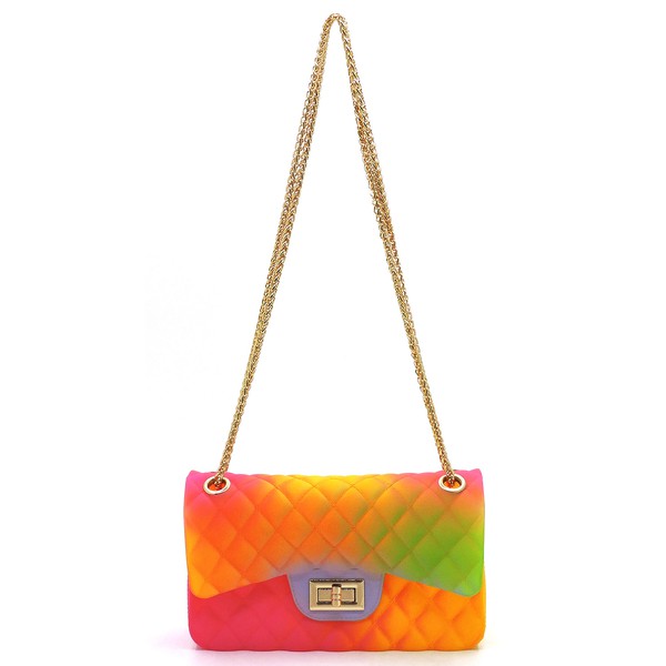 Trendy Women Ladies Kids PVC Jelly Bag Women's Rainbow Colour Bag Shoulder Bag  Handbag for Girls Gift Wholesale - AliExpress