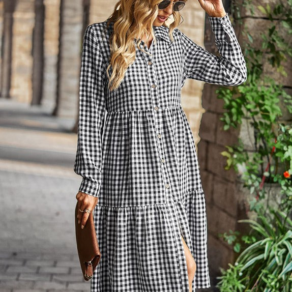 Gingham long sleeve dress Charming Charlie Gingham long sleeve dress Charming Charlie
