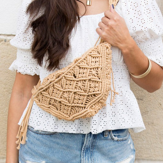 Macrame Sling Bag – Charming Charlie