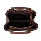 Triple Compartment Satchel with Crossbody Strap - Charming Charlie