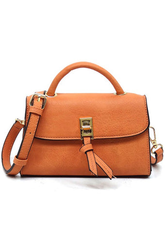 CM Monogram Twist Lock Flap Satchel