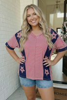 Stars and Stripes Forever Oversized Top - Charming Charlie