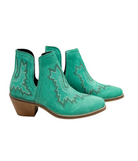 Kickin' Booties in Turquoise Suede - Charming Charlie