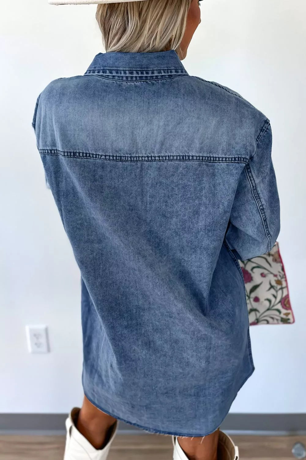 Vintage Wash Button-Down Denim Dress Medium / L Vintage Wash Button-Down Denim Dress Medium / L