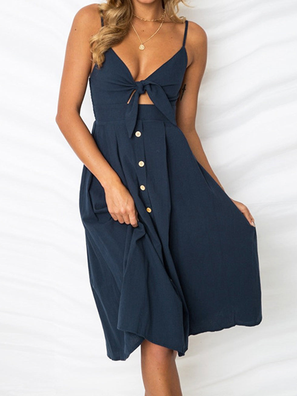 Lace Sweetheart Neck Cami Dress main image 0