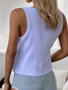Solid Scoop Neck Tank - Charming Charlie