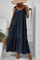 Tie-Shoulder Tiered Maxi Dress - Charming Charlie