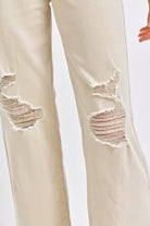 Judy Blue Full Size High Waist Distressed Wide Leg Jeans - Charming Charlie