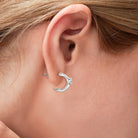 Moissanite 925 Sterling Silver Earrings - Charming Charlie
