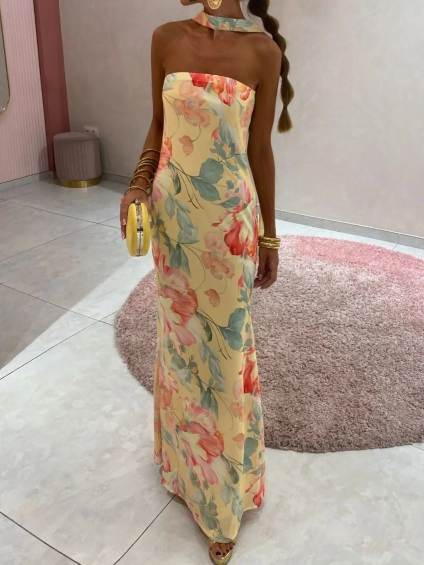 white lace maxi dress with sleeves Thriving Maxi Dress