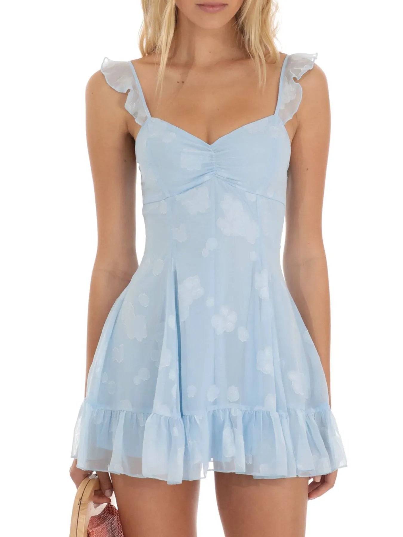 floral cami mini dress Floral Sweetheart Ruffled Cami Mini Dress – Charming Charlie