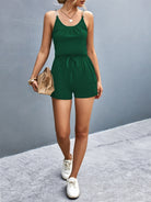 Scoop Neck Romper with Pockets - Charming Charlie