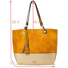 Yellow Kelli 2n1 Vegan Tote Handbag Pouch Faux Leather Tote Bag Inside Crossbody Pouch, Best Seller Tote, Handbag has plenty of room to fit all your items, available in a few colors. Handbag also comes with a removable insert bag that doubles as lining to the bag, or can be removed and worn as a crossbody bag. This 2 in 1 tote bag is just what the boss lady needs! 