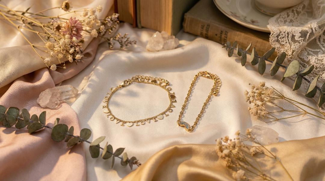 2 Row Love Bracelet With Rainbow - Charming Charlie