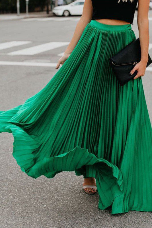 Pleated maxi skirt - Charming Charlie