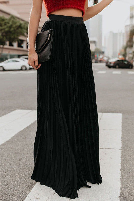 Pleated maxi skirt - Charming Charlie