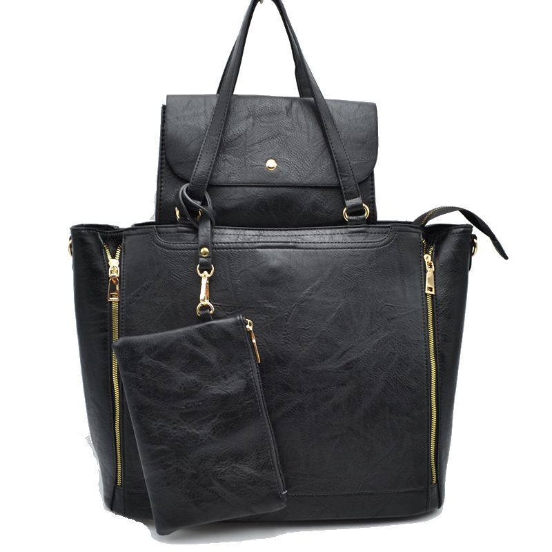 3 in 1 Side Zipper Women’s Tote Handbag set - Tote Bag