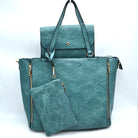 3 in 1 Side Zipper Women’s Tote Handbag set - Tote Bag