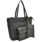 3 in 1 Side Zipper Women’s Tote Handbag set - Tote Bag