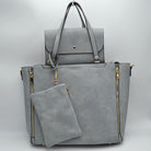 3 in 1 Side Zipper Women’s Tote Handbag set - Tote Bag
