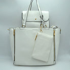 3 in 1 Side Zipper Women’s Tote Handbag set - Tote Bag