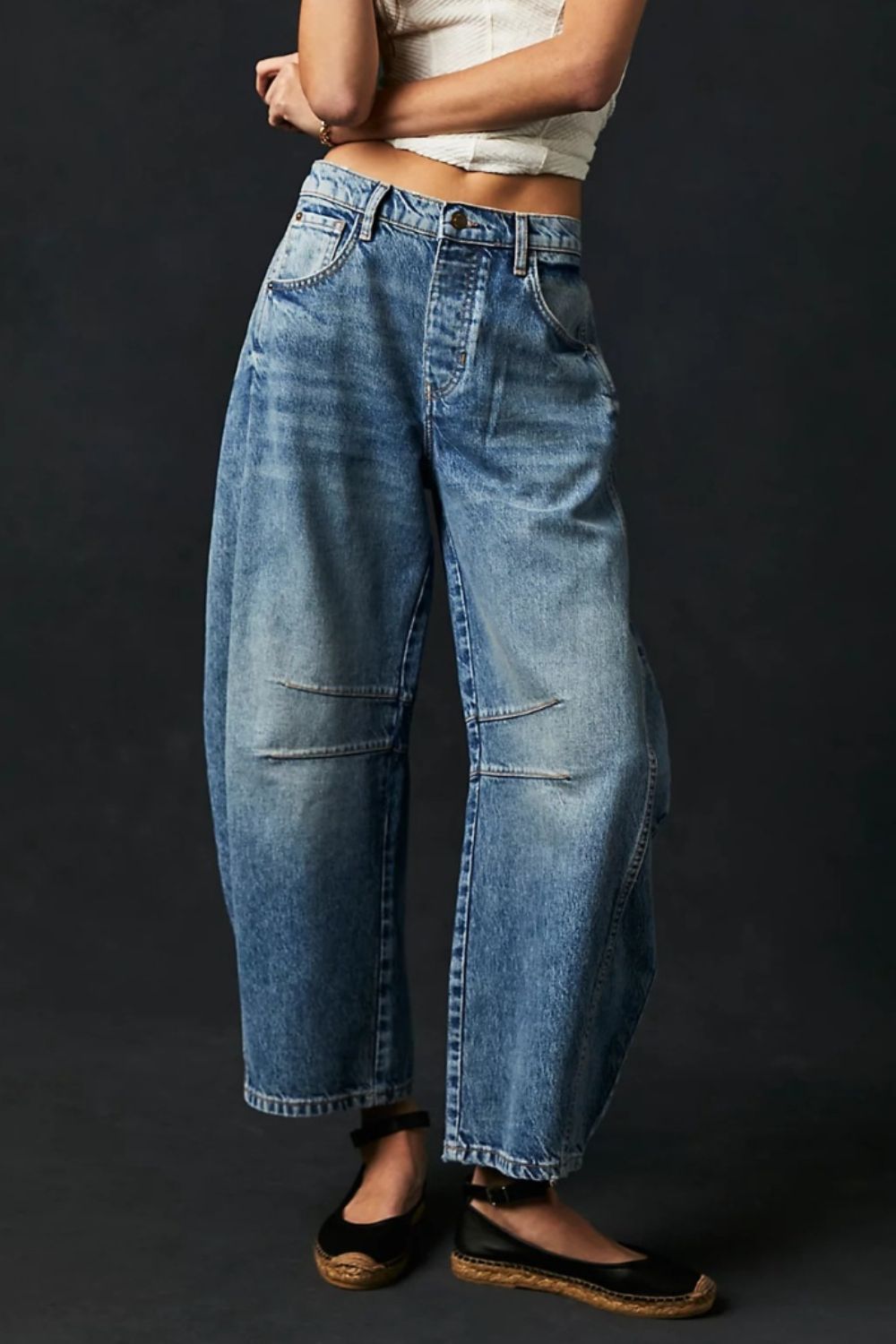 Wide Leg Jeans with Pockets - Charming Charlie