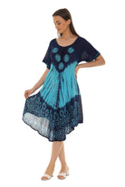 Tie Dye Floral Rayon Dress - Shoreline Wear, Inc.