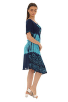 Tie Dye Floral Rayon Dress - Shoreline Wear, Inc.