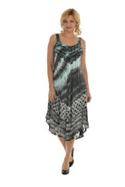 Tie Dye Sleeveless Midi Dress - Shoreline Wear, Inc.