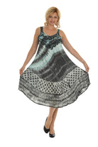 Tie Dye Sleeveless Midi Dress - Shoreline Wear, Inc.