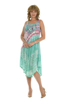 Tie Dye Sleeveless Midi Dress - Shoreline Wear, Inc.